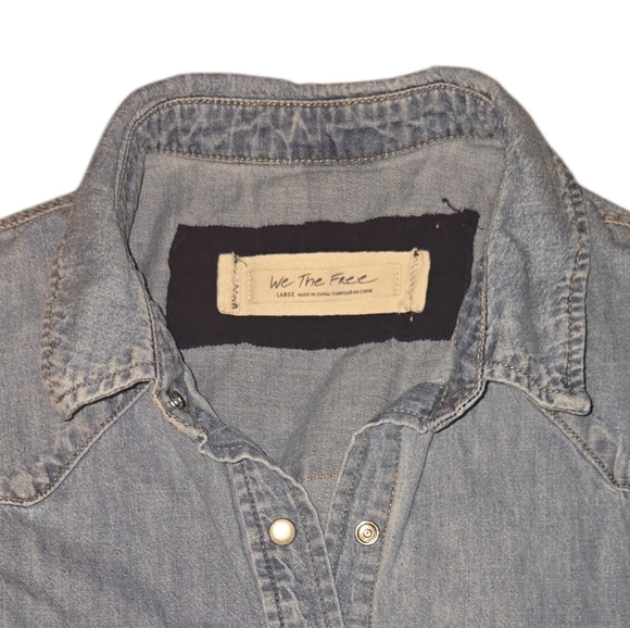 We The Free Dylan Babydoll Chambray Shirt - Picture 2 of 3
